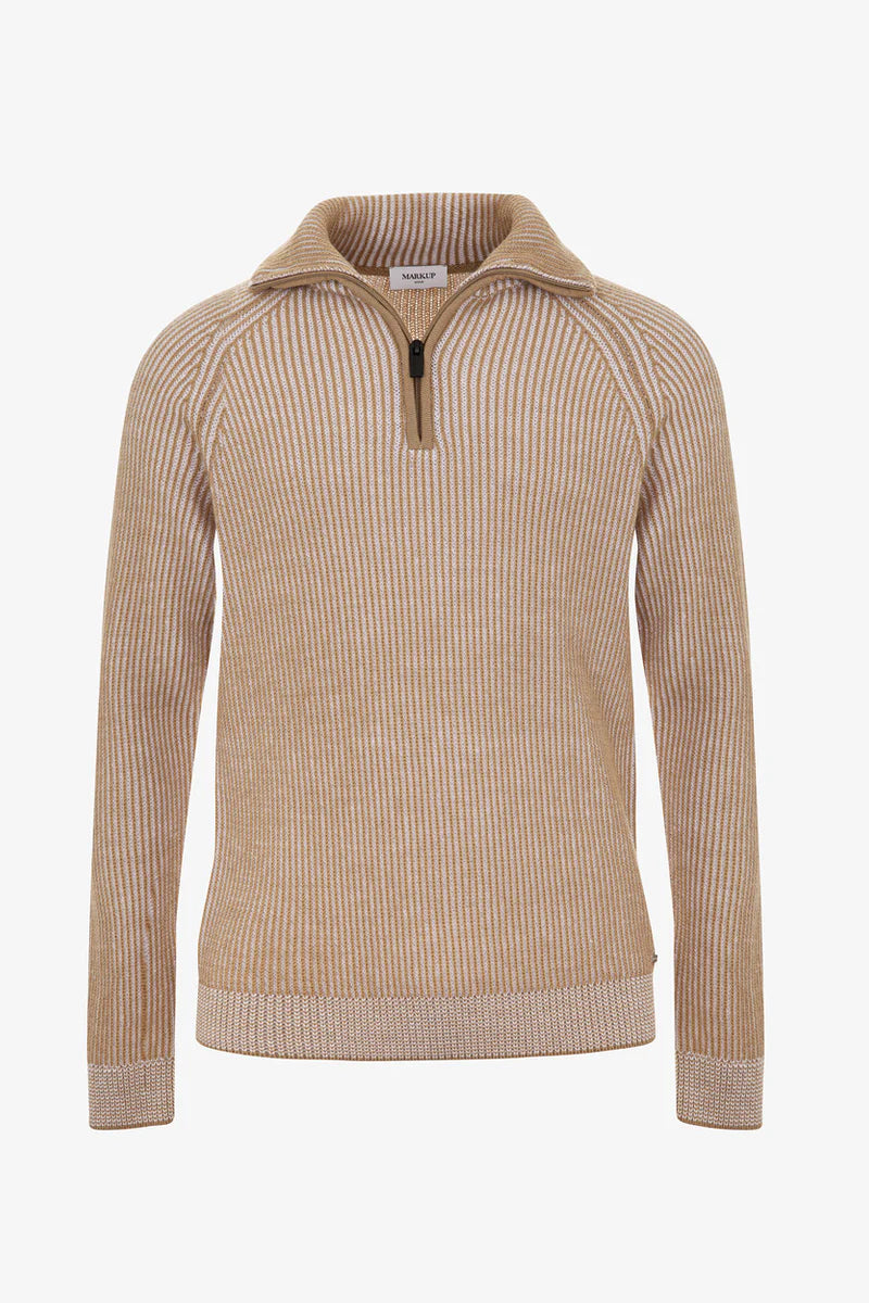 Markup jersey beige and camel