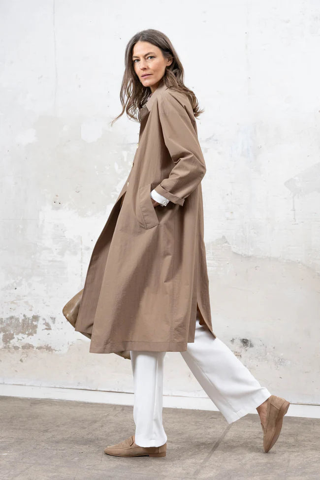 Gabardina de camello de Marfil