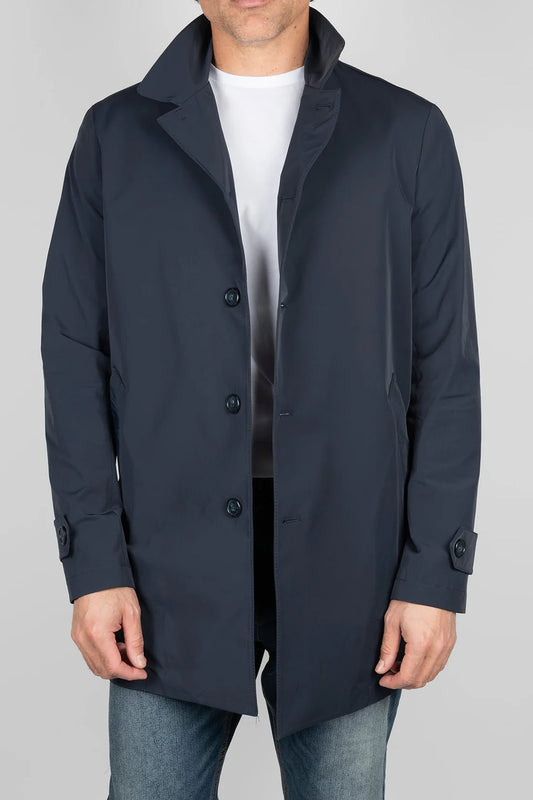 Balme blue trench coat